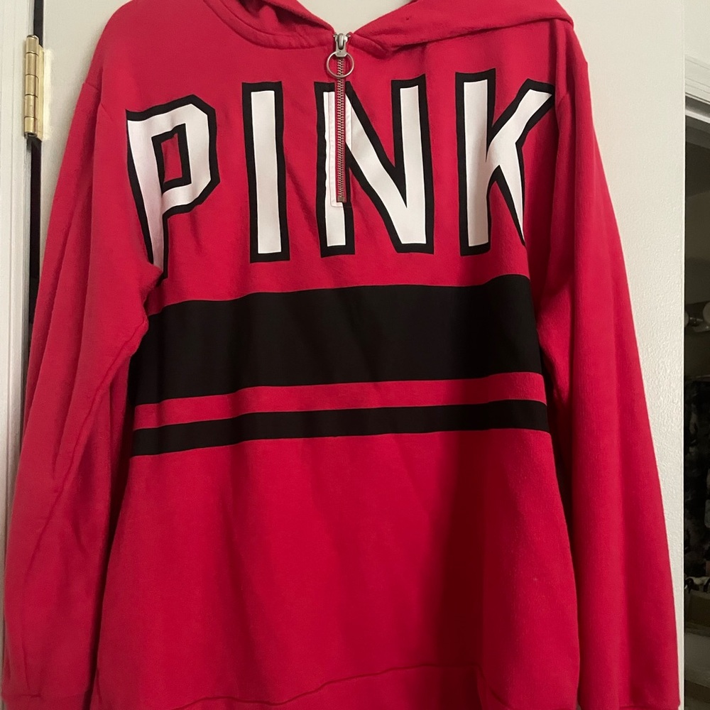 PINK Victoria's Secret Bold Red Hoodie